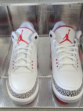 Retro 3 Katrina "Hall Of Fame" 136064 116 💯 Authentic Size 13 W/OG Box 🩶❤️🤍🔥